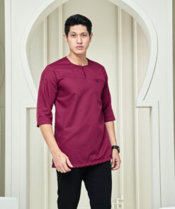 Alternative view of KURTA AYSH IN MAROON