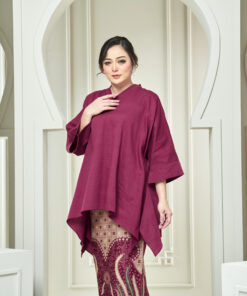 Alternative view of KAFTAN RAESA IN MAROON
