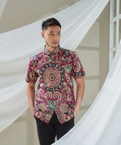 Alternative view of Kemeja Chyara Raya 2023 Maroon