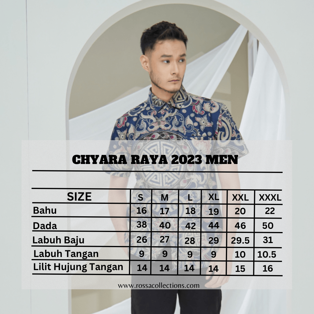 Kemeja Chyara Raya 2023 Navy Blue - Image 3