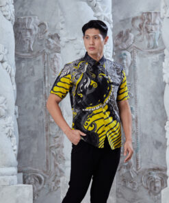 Alternative view of Kemeja Batik Lelaki  RYAN 2.0 - YELLOW