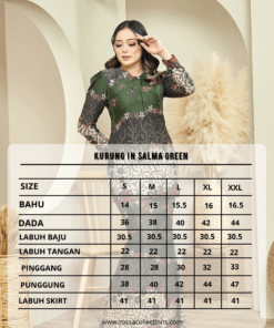 Alternative view of Salma Kurong in Green