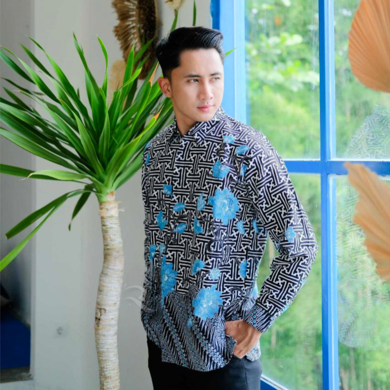 Kemeja Celyn in Blue