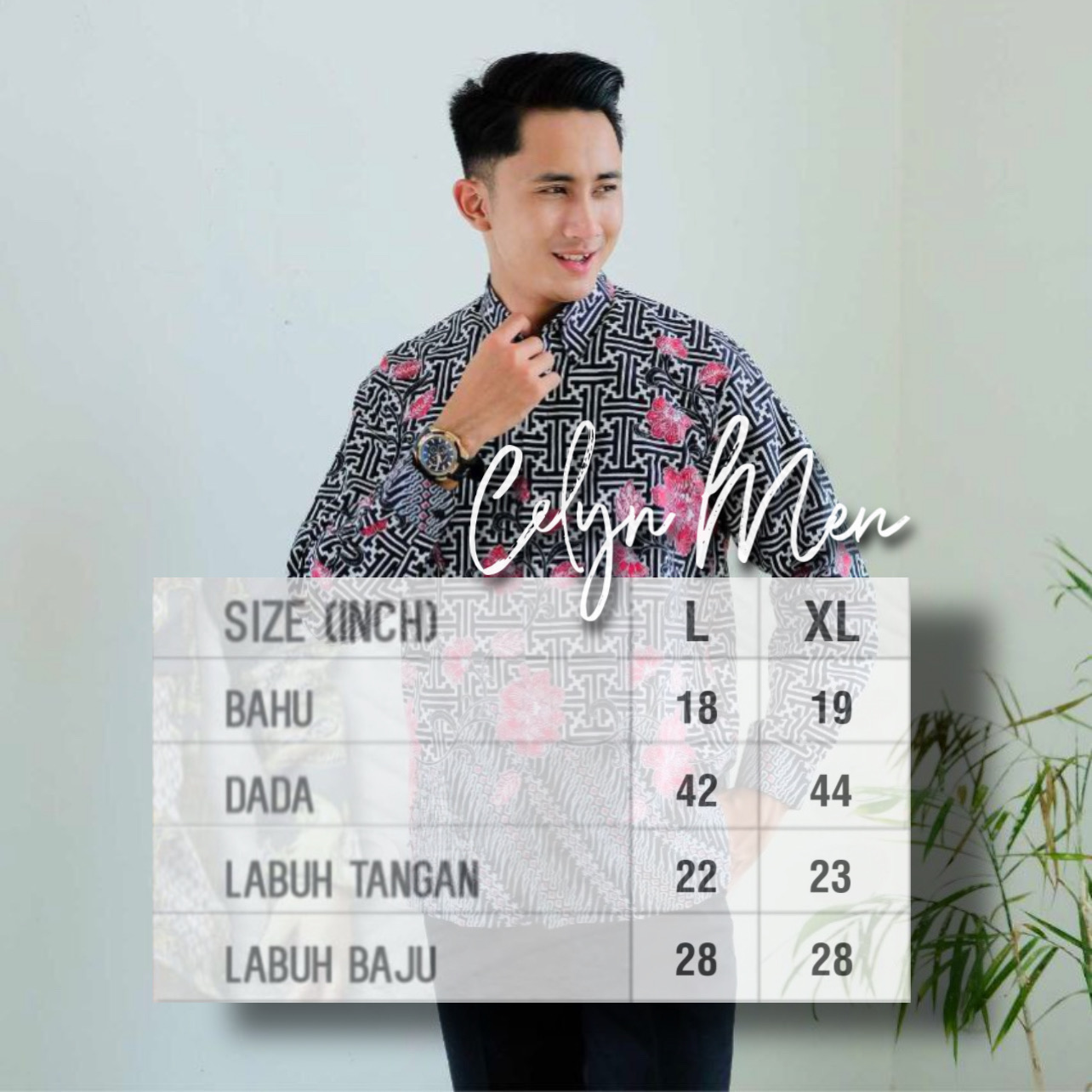 Kemeja Celyn in Maroon - Image 2