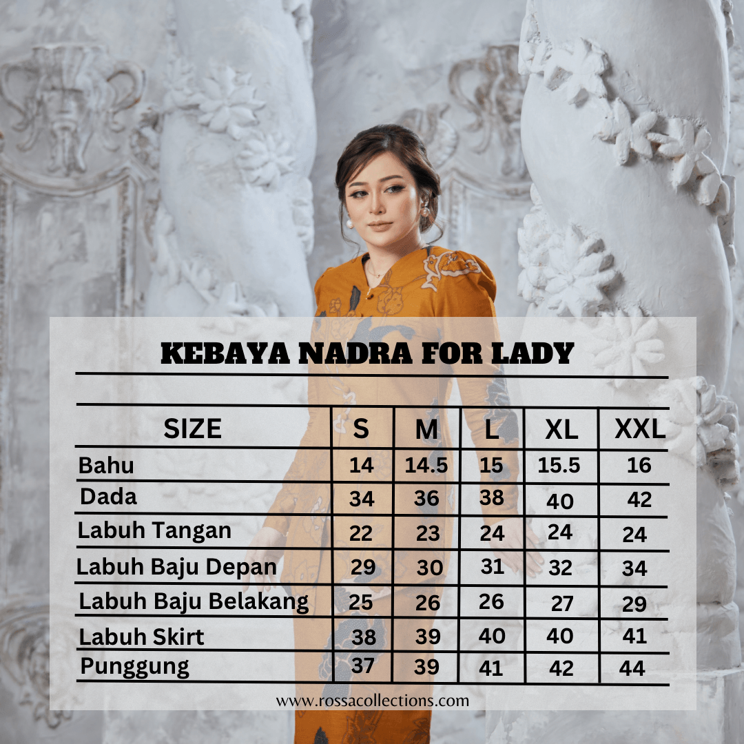 Batik Kebaya Nadra in Mustard - Image 5